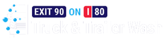 exit 90 on i80 truck wash logo